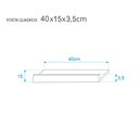 Ver imagem 3 de Kit 4 Prateleiras Porta Quadros 40 X 15cm Preta Suporte Invisível