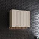 Ver imagem 3 de Armário Aéreo 2 Portas Ripado 80 Cm Connect Duna Cristal – Henn