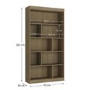 Ver imagem 3 de Estante para Quarto Artemis Espresso Móveis