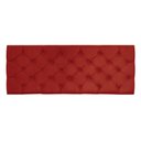 Ver imagem 4 de Painel Capitonê Casal 140cm Jade Suede Slk Decor Painel Jade Vermelho