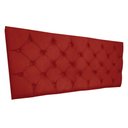 Ver imagem 3 de Painel Capitonê Casal 140cm Jade Suede Slk Decor Painel Jade Vermelho