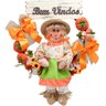 Guirlanda Decoração Festa Junina Caipira com Abobora de 50cm Menina - 4