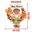 Ver imagem 2 de Guirlanda Decoração Festa Junina Caipira com Abobora de 50cm Menina