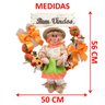 Guirlanda Decoração Festa Junina Caipira com Abobora de 50cm Menina - 2