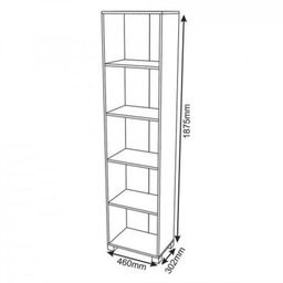 Organizador Multifuncional Antares 4 Prateleiras Nature - Peternella Móveis - 3