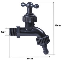 Tanque de Plástico 40l para Lavanderia Preto + Sifão Copo Universal Sanfonado + Fita Veda Rosca + To - 4