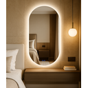 Ver imagem 5 de Espelho para Banheiro Inteligente Touch Led 3 Cores + Desembacador e com Display Digital 80x50 Cm