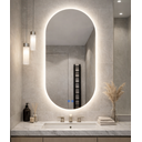 Ver mais imagens de Espelho para Banheiro Inteligente Touch Led 3 Cores + Desembacador e com Display Digital 80x50 Cm