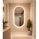 Ver imagem 7 de Espelho para Banheiro Inteligente Touch Led 3 Cores + Desembacador e com Display Digital 80x50 Cm