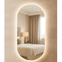 Ver mais imagens de Espelho Led Banheiro Inteligente Touch de 3 Cores com Display Digital com Desembacador 80x50 Cm