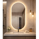 Ver imagem 2 de Espelho para Banheiro Inteligente Touch Led 3 Cores + Desembacador e com Display Digital 80x50 Cm