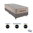 Ver imagem 3 de Cama Box Solteiro Cinza e Colchão Airtech Springpocket Molas Ensacadas Ortobom