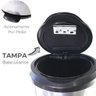 Lixeira com Pedal Label Cozinha Banheiro Fechamento Suave Design Moderno Polipropileno Cor Prata - 4