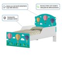 Ver imagem 3 de Cama Infantil Balões no Céu com Proteção Lateral e Adesivo Uv Brilhante