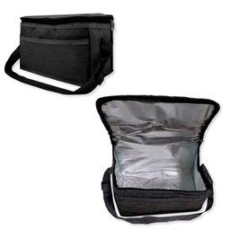 Bolsa Térmica Porta Marmita Lanche Bebida Preta - 1