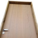 Ver mais imagens de Kit Porta de Madeira Lisa Imbuia 210x62cm Batente 18cm Uniportas