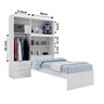 Guarda-roupa Solteiro com Cama Solteiro 4 Portas 3 Gavetas Advantage  - 6