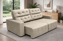 Ver imagem 1 de Sofá Retrátil e Reclinável Siena 2.00m Super Pillow - Bege