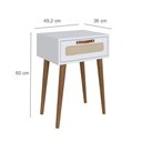 Ver imagem 2 de Mesa Cabeceira Retrô Branco