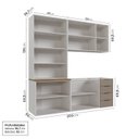 Ver imagem 4 de Cozinha Modulada 4 Peças sem Tampo sem Rodapé 2 Aéreos e 2 Balcões Ipanema CabeCasa MadeiraOriginals