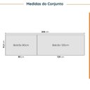 Ver imagem 2 de Cozinha Modulada 4 Peças sem Tampo sem Rodapé 2 Aéreos e 2 Balcões Ipanema CabeCasa MadeiraOriginals