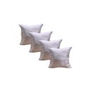 Ver imagem 1 de Kit 4 Capa Almofadas Cetim 35x35 Luxo Ziper Invisivel - Magic Enxovais Branco