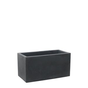Jardineira Cubo 80 X 40 Cm Vasart 18 - Antique Preto