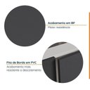 Ver imagem 5 de Cozinha Modulada 4 Peças com Tampo com Rodapé 2 Aéreos e 2 Balcões Ipanema CabeCasa MadeiraOriginals Marrom/Grafite Trama/Acácia