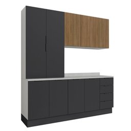 Cozinha Modulada 4 Peças com Tampo com Rodapé 2 Aéreos e 2 Balcões Ipanema CabeCasa MadeiraMadeira - 8