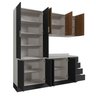 Cozinha Modulada 4 Peças com Tampo com Rodapé 2 Aéreos e 2 Balcões Ipanema CabeCasa MadeiraOriginals - 9