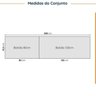 Cozinha Modulada 4 Peças sem Tampo sem Rodapé 2 Aéreos e 2 Balcões Ipanema CabeCasa MadeiraOriginals - 2