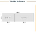 Ver imagem 2 de Cozinha Modulada 4 Peças sem Tampo sem Rodapé 2 Aéreos e 2 Balcões Ipanema CabeCasa MadeiraOriginals