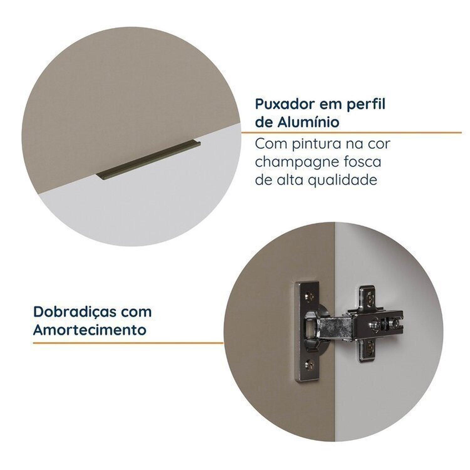 Cozinha Modulada 4 Peças com Tampo com Rodapé 2 Aéreos e 2 Balcões Ipanema CabeCasa MadeiraMadeira - 7