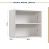 Cozinha Modulada 4 Peças com Tampo com Rodapé 2 Aéreos e 2 Balcões Ipanema CabeCasa MadeiraOriginals - 12