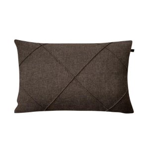 Capa de Almofada Retangular Linho Marrom 30x45cm