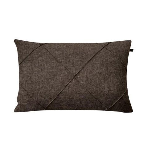 Capa de Almofada Retangular Linho Marrom 30x45cm