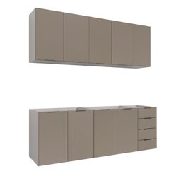 Cozinha Modulada 4 Peças sem Tampo sem Rodapé 2 Aéreos e 2 Balcões Ipanema CabeCasa MadeiraMadeira - 9