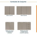 Ver imagem 4 de Cozinha Modulada 4 Peças sem Tampo sem Rodapé 2 Aéreos e 2 Balcões Ipanema CabeCasa MadeiraOriginals