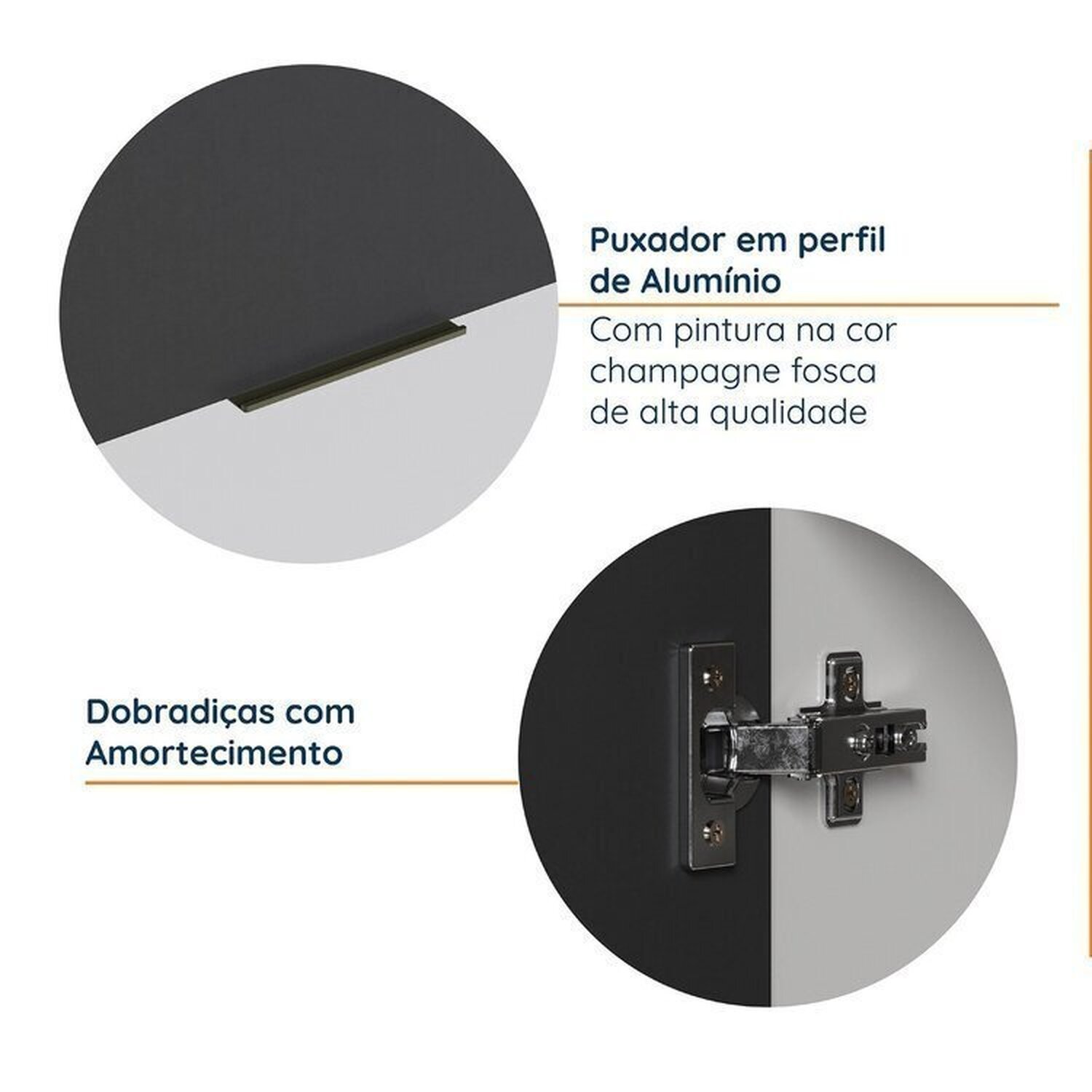 Cozinha Modulada 4 Peças com Tampo com Rodapé 2 Aéreos e 2 Balcões Ipanema CabeCasa MadeiraMadeira - 7