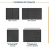 Cozinha Modulada 4 Peças com Tampo com Rodapé 2 Aéreos e 2 Balcões Ipanema CabeCasa MadeiraOriginals - 4