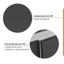 Ver imagem 6 de Cozinha Modulada 4 Peças sem Tampo sem Rodapé 2 Aéreos 2 Balcões Ipanema CabeCasa MadeiraOriginals Madeiramadeira Cinza/Grafite Trama