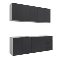 Cozinha Modulada 4 Peças sem Tampo sem Rodapé 2 Aéreos e 2 Balcões Ipanema CabeCasa MadeiraMadeira - 9