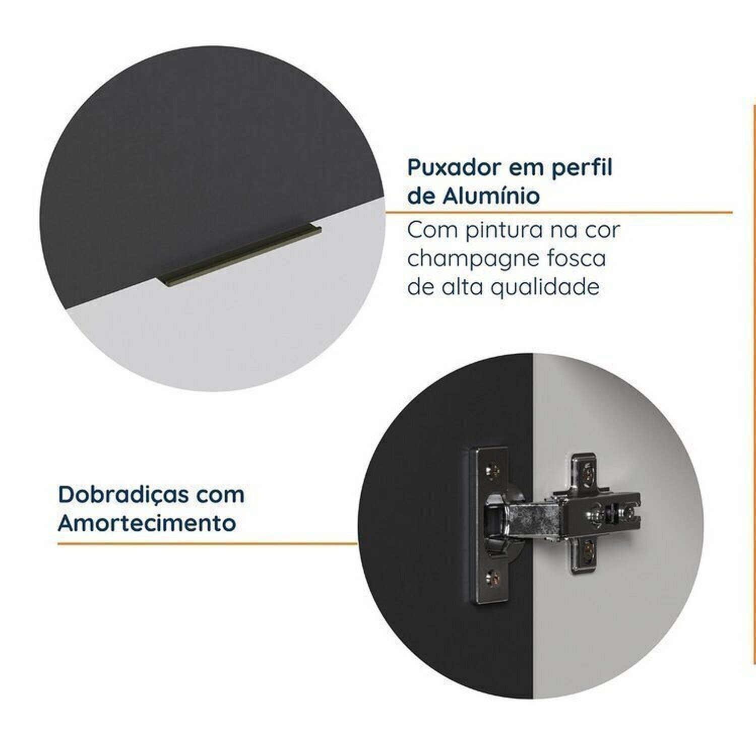 Cozinha Modulada 4 Peças sem Tampo sem Rodapé 2 Aéreos e 2 Balcões Ipanema CabeCasa MadeiraMadeira - 7