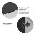 Ver imagem 7 de Cozinha Modulada 4 Peças sem Tampo sem Rodapé 2 Aéreos 2 Balcões Ipanema CabeCasa MadeiraOriginals Madeiramadeira Cinza/Grafite Trama