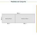 Ver imagem 3 de Cozinha Modulada 4 Peças sem Tampo sem Rodapé 2 Aéreos e 2 Balcões Ipanema CabeCasa MadeiraOriginals
