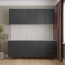 Ver imagem 1 de Cozinha Modulada 4 Peças sem Tampo sem Rodapé 2 Aéreos e 2 Balcões Ipanema CabeCasa MadeiraOriginals