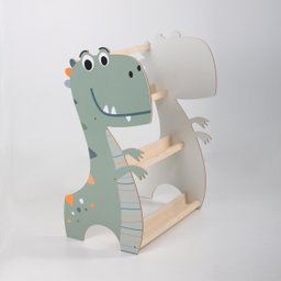 Rack Porta Livros Dino Montessoriano Mdf Infantil - 6
