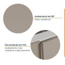 Ver imagem 6 de Cozinha Planejada 4 Peças com Tampo e Rodapé 2 Aéreos e 2 Balcões Ipanema CabeCasa MadeiraOriginals Marrom/Fendi Trama/Acácia
