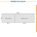 Ver imagem 3 de Cozinha Modulada 4 Peças com Tampo com Rodapé 2 Aéreos e 2 Balcões Ipanema CabeCasa MadeiraOriginals