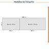 Cozinha Modulada 4 Peças com Tampo com Rodapé 2 Aéreos e 2 Balcões Ipanema CabeCasa MadeiraMadeira - 3